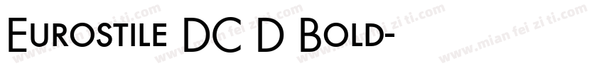 Eurostile DC D Bold字体转换